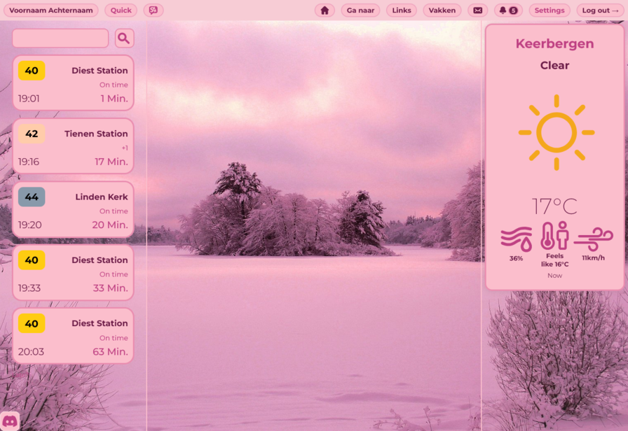 Homepage preview