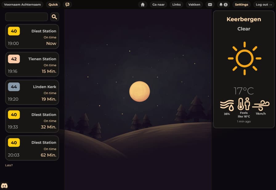 Homepage preview