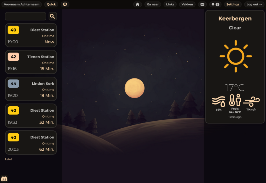 Homepage preview