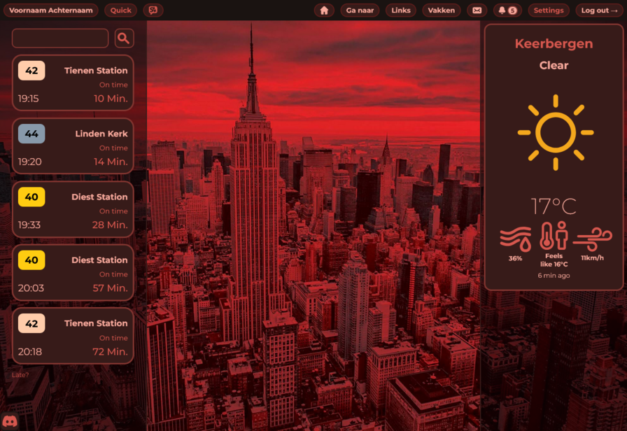 Homepage preview
